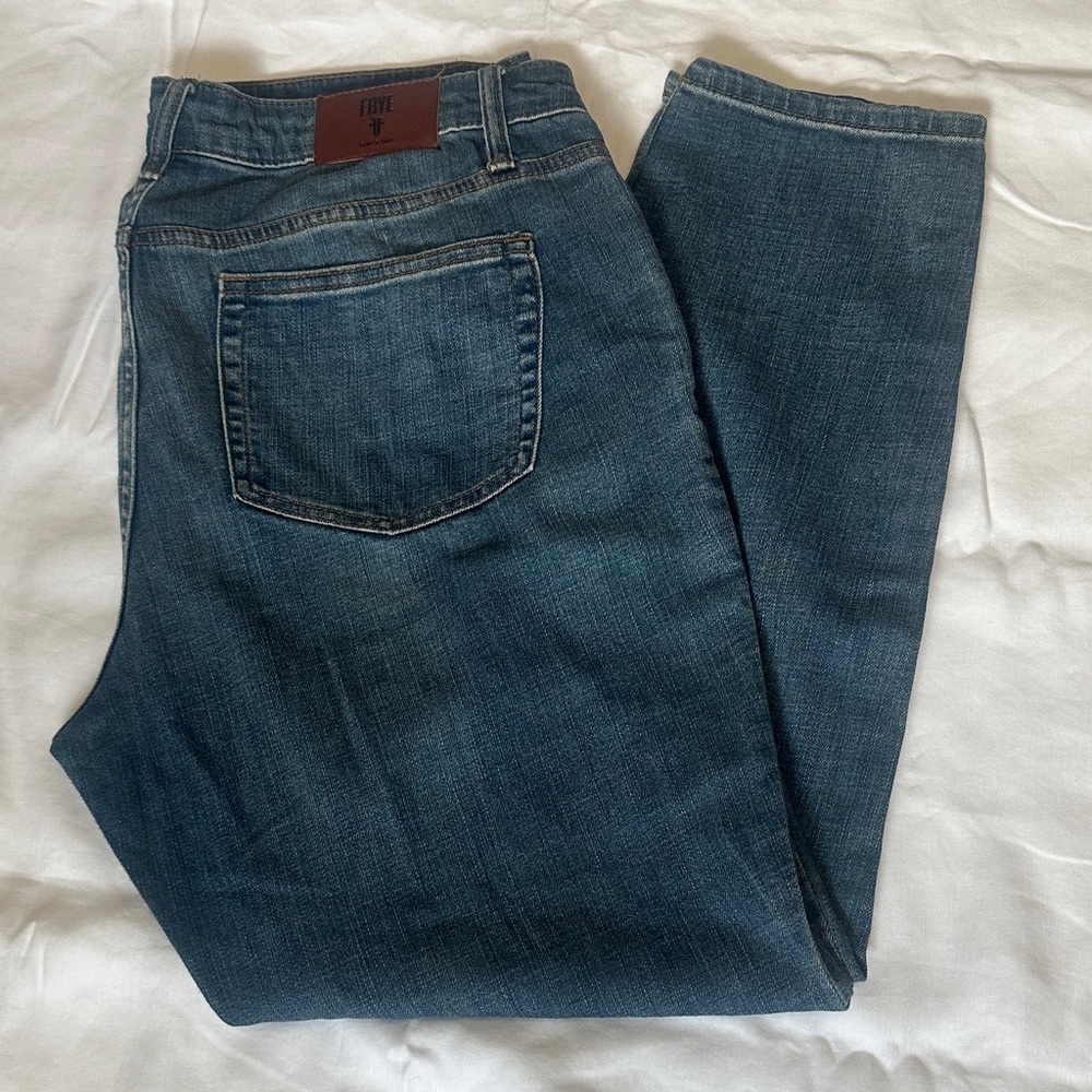 Frye Women's Straight Leg Blue Jeans